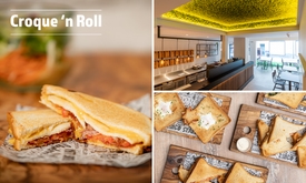 Croques + salade + drankje + dessert bij Croque 'n Roll Hasselt