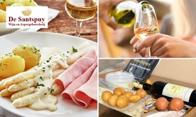 Aspergediner + wijn om af te halen bij De Santspuy