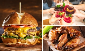 Voorgerecht of cocktail + burger in Kortrijk