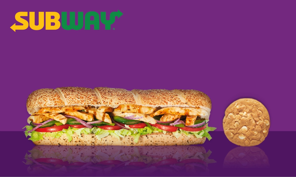 Subway: broodje (30 cm) + cookie voor afhaal
